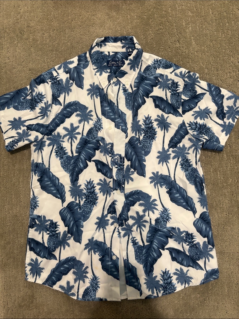 Men’s casual tropical print beach /vacation shirt